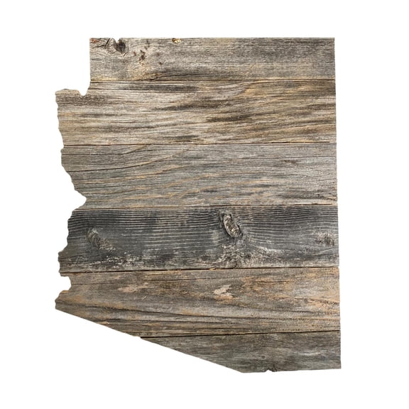 BARNWOODUSA Arizona Rustic Farmhouse Wood State Sign Wall Home Dcor AZ Themed Gift for Natural Weathered Gray Reclaimed and Recycled Wood