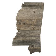 BARNWOODUSA Mississippi Rustic Farmhouse Wood State Sign Wall Home D cor MS Themed Gift for Natural Weathered Gray Reclaimed and Recycled Wood