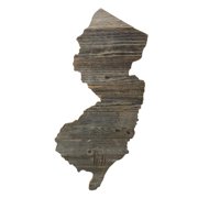 BARNWOODUSA New Jersey Rustic Farmhouse Wood State Sign Wall Home D cor NJ Themed Gift for Natural Weathered Gray Reclaimed and Recycled Wood