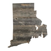BARNWOODUSA Rhode Island Rustic Farmhouse Wood State Sign Wall Home D cor RI Themed Gift for Natural Weathered Gray Reclaimed and Recycled Wood