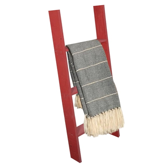 BARNWOODUSA Throw Blanket Ladder Fully Assembled Reclaimed Wood Rustic Decorative Ladder for Towels, Quilts, & More Perfect Farmhouse Decor for Bathroom, Porch, or Living Room,3ft.