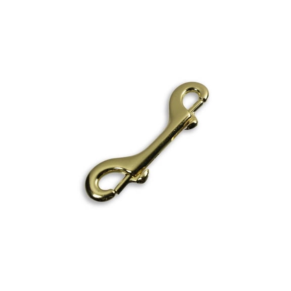 Baron 163B Double Ended Bolt Snap 7/16" D X 4-3/4" L Polished Bronze 80 lb Polished