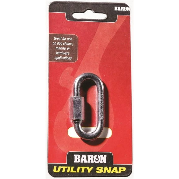 BARON C-7350T-3/8 Quick Link, 2200 lb Working Load, Steel, Zinc