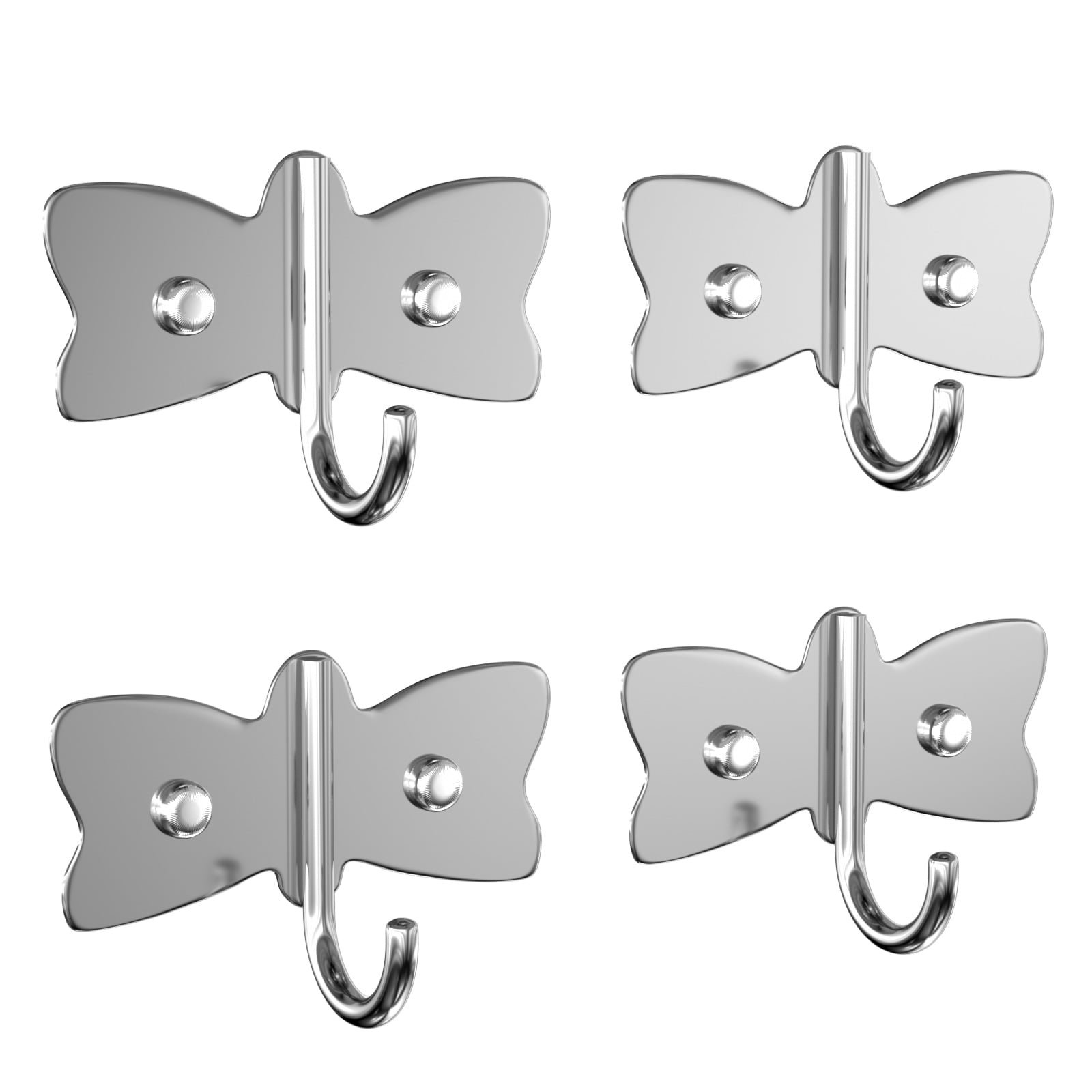 BARONAGE 4 PCS Wall Mounted Hooks, Heavy Duty Hanger Sticky Wall Hooks