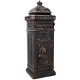 thumbnail image 1 of BARONAGE Large-Capacity Mailbox for Residential Use, Vintage Style Floor Letter Box，Garden Floor Safety Mailbox, Outdoor Rainproof Postbox Statue ,Bronze, 1 of 7