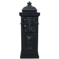 thumbnail image 1 of BARONAGE Large-Capacity Mailbox for Residential Use, Vintage Style Floor Letter Box，Garden Floor Safety Mailbox, Outdoor Rainproof Postbox Statue, Black, 1 of 7