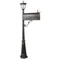 thumbnail image 1 of BARONAGE Mailbox with Post Lights, Solar Lamp Post with Mailbox, Mailboxes for Outside, Mailbox Post Large Mail Box, 1 of 12
