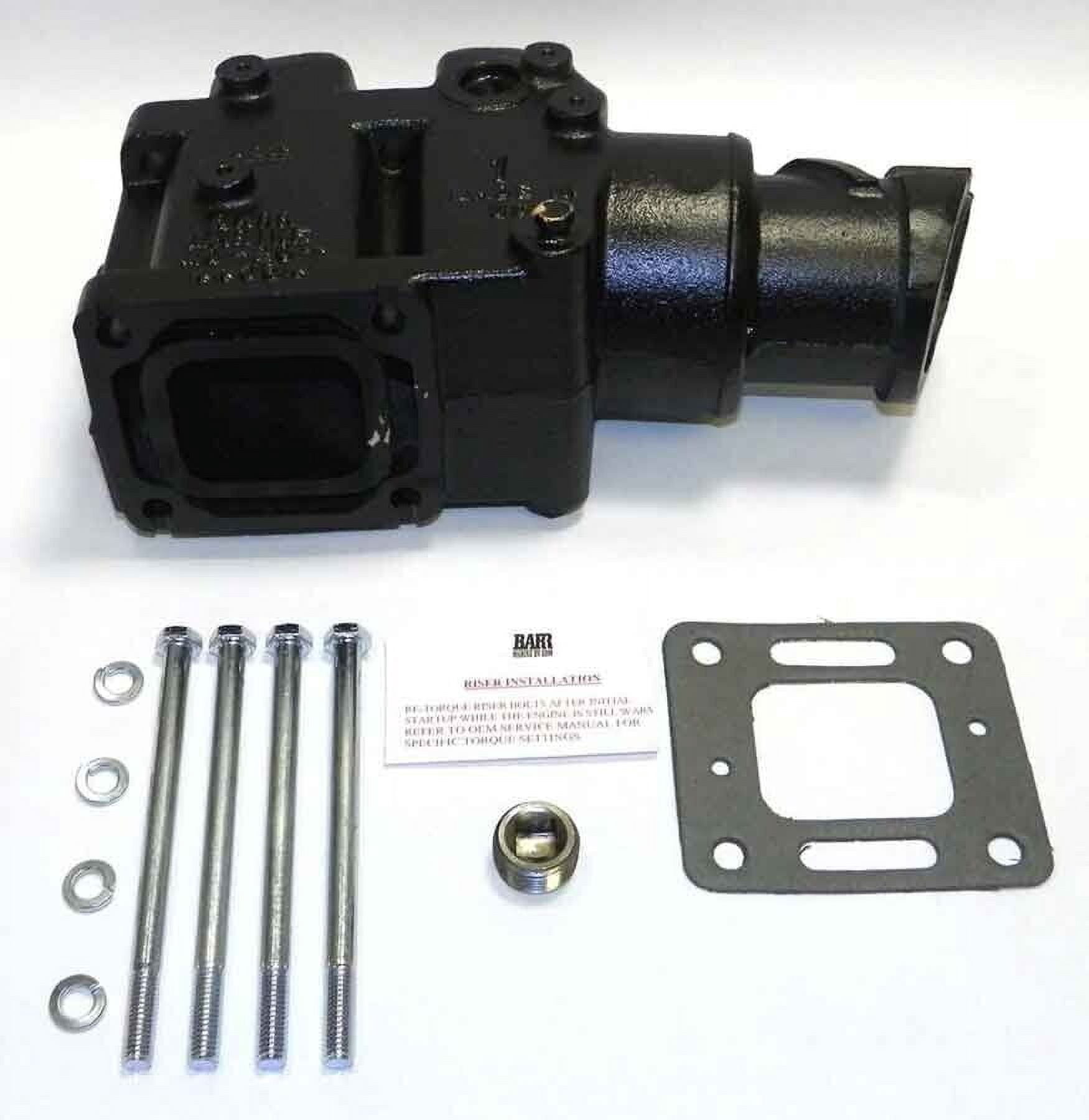BARR MANIFOLD EXHAUST RISER MERCRUISER V6 - V8 4'' 8 DEGREE ANGLE ...