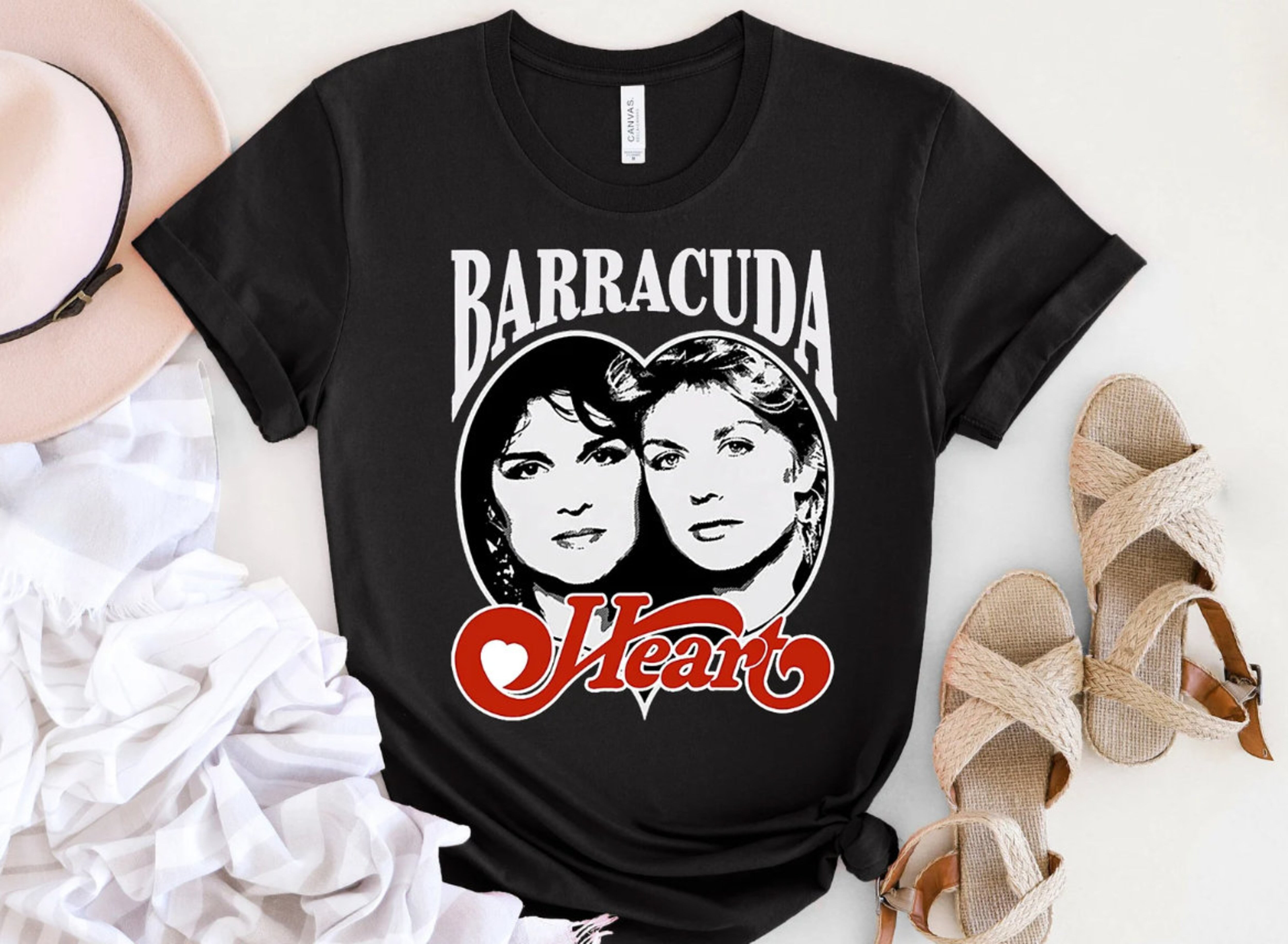 BARRACUD Heart Band TShirt, Band Heart T Shirt, Circa T Shirt, 70s