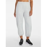 Athletic Works Women's and Women's Plus Fleece Barrel Leg Pants, Sizes XS-4X