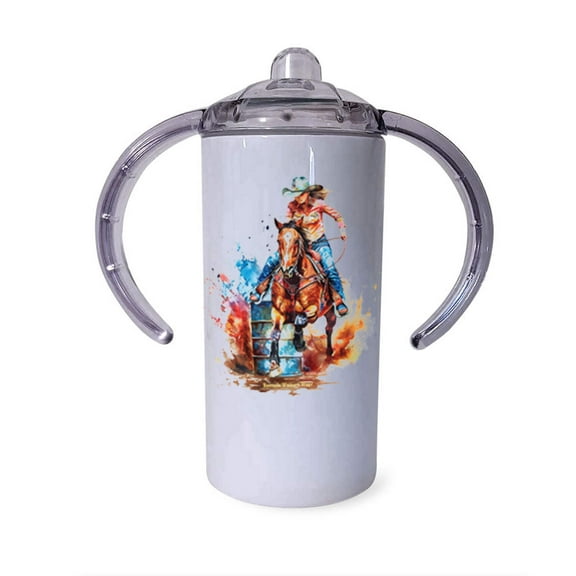 BARREL RACER - Infant  Toddler Western Sippy Cup