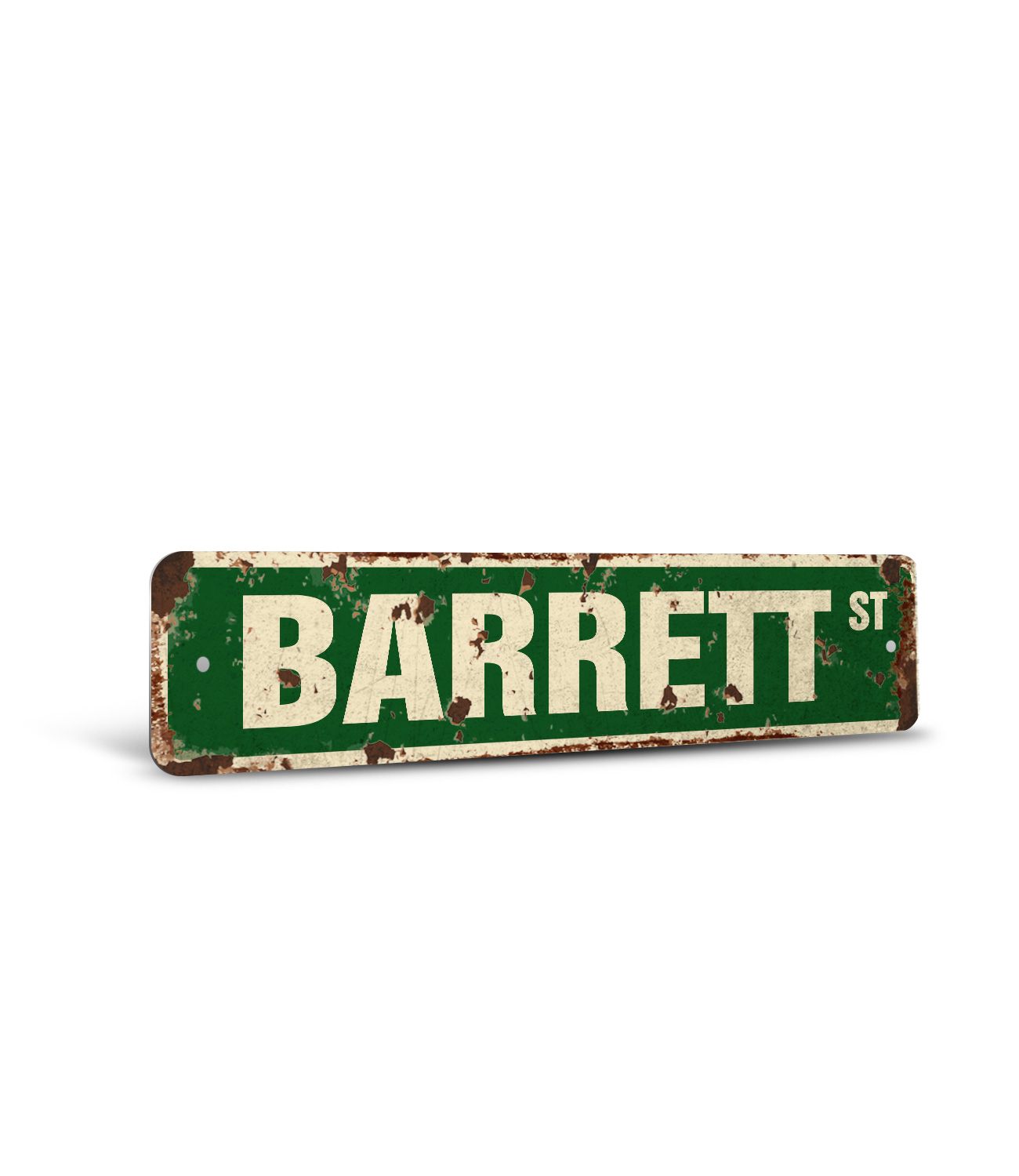 BARRETT Vintage Style Rustic Street Sign – Childrens Name Room Sign ...
