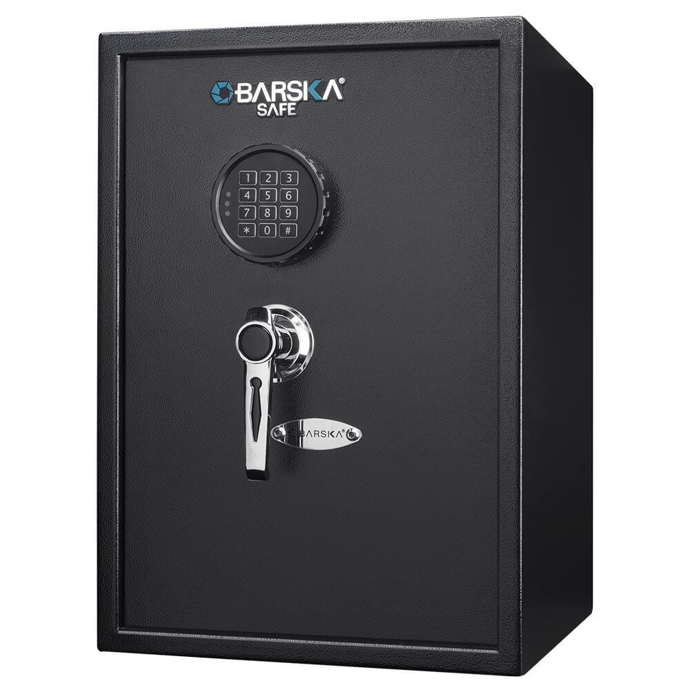 BARSKA 1.45 Cubic Ft Large Steel Security Keypad Safe Lock Cabinet 13 in x 13.75 in x 19.75 in