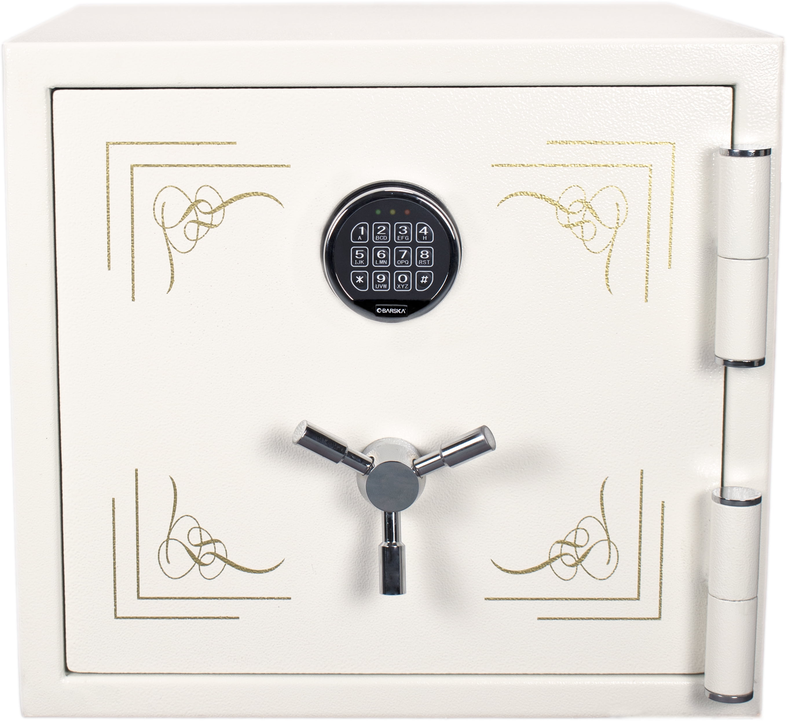 BARSKA 1.91 cu.ft. keypad fire resistant jewelry safe, white AX13616