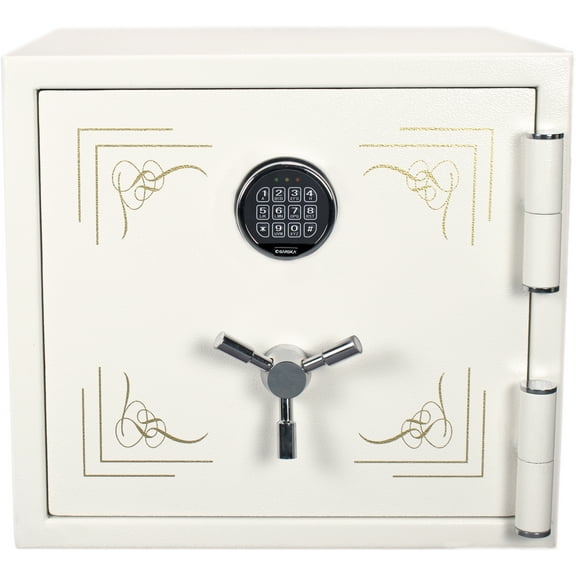 BARSKA 1.91 cu.ft. keypad fire resistant jewelry safe, white AX13616