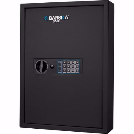 Barska - 100 Key Cabinet Digital Wall Safe - Black