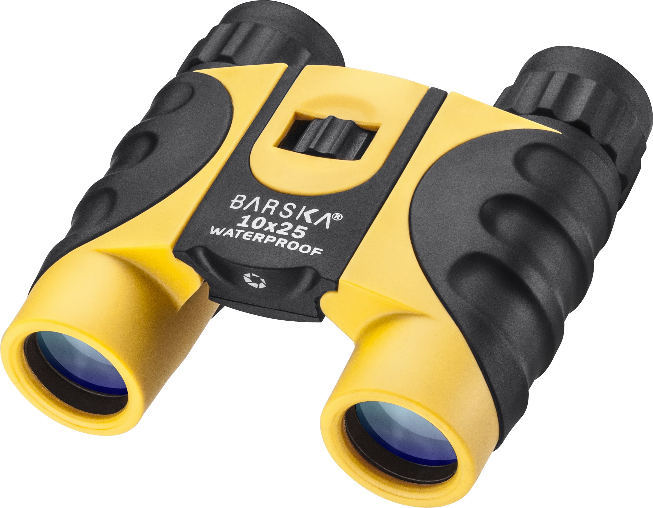 BARSKA 10x25 Yellow WP, Blue Lens CP