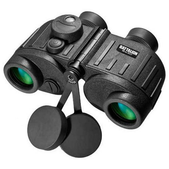 BARSKA 8x30 WP Battalion Binocular with Internal Rangefinder and Compass