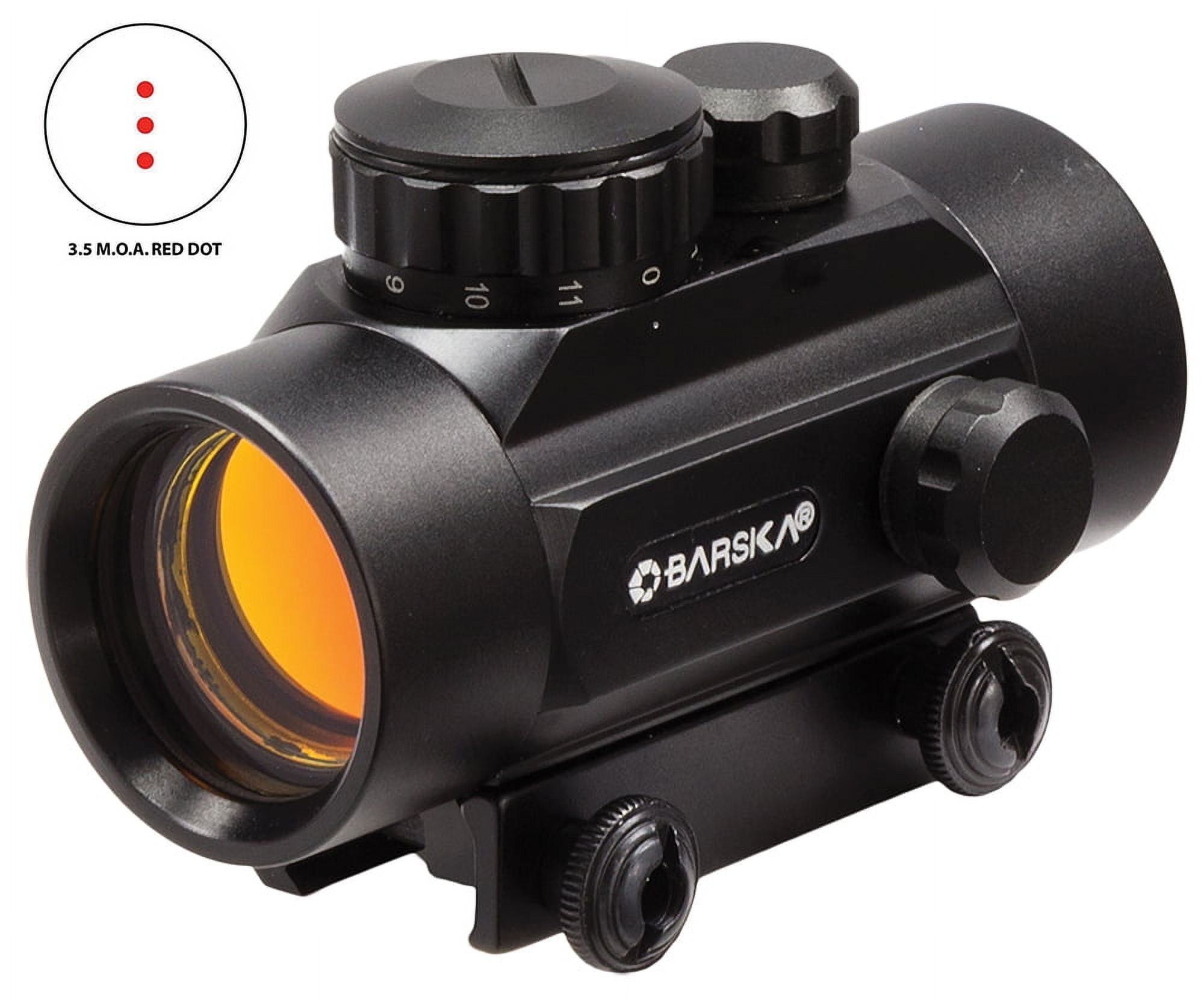 BARSKA CROSSBOW 1X 30MM OBJ UNLIMITED EYE RELIEF 3.5 MOA BLACK MATTE