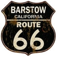 thumbnail image 1 of BARSTOW, CALIFORNIA Route 66 Shield Metal Sign Man Cave Garage 211110014042, 1 of 1