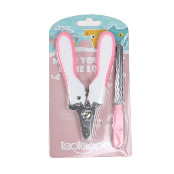 BARTIDO Pet Nail Clippers with Rubbing Burr Suit Cat Claw Care Trimmer - Razor Sharp Blades - Dog Grooming Nail Cutter for All Pets (Pink and Blue)