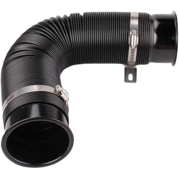 BARTOO 3" Turbine Intake Pipe, Cold Air Intake Pipe 76MM Adjustable Flexible Hose Tube Car Cold Air Turbo Intake Inlet Pipe Universal Cold Air Intake Filter, Black