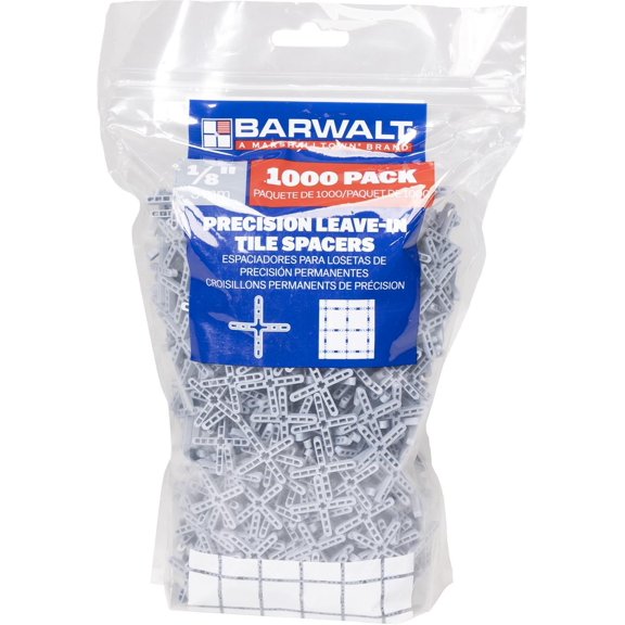 BARWALT 1/8" Precision Leave-In Spacers, 1000pc - 3TSX