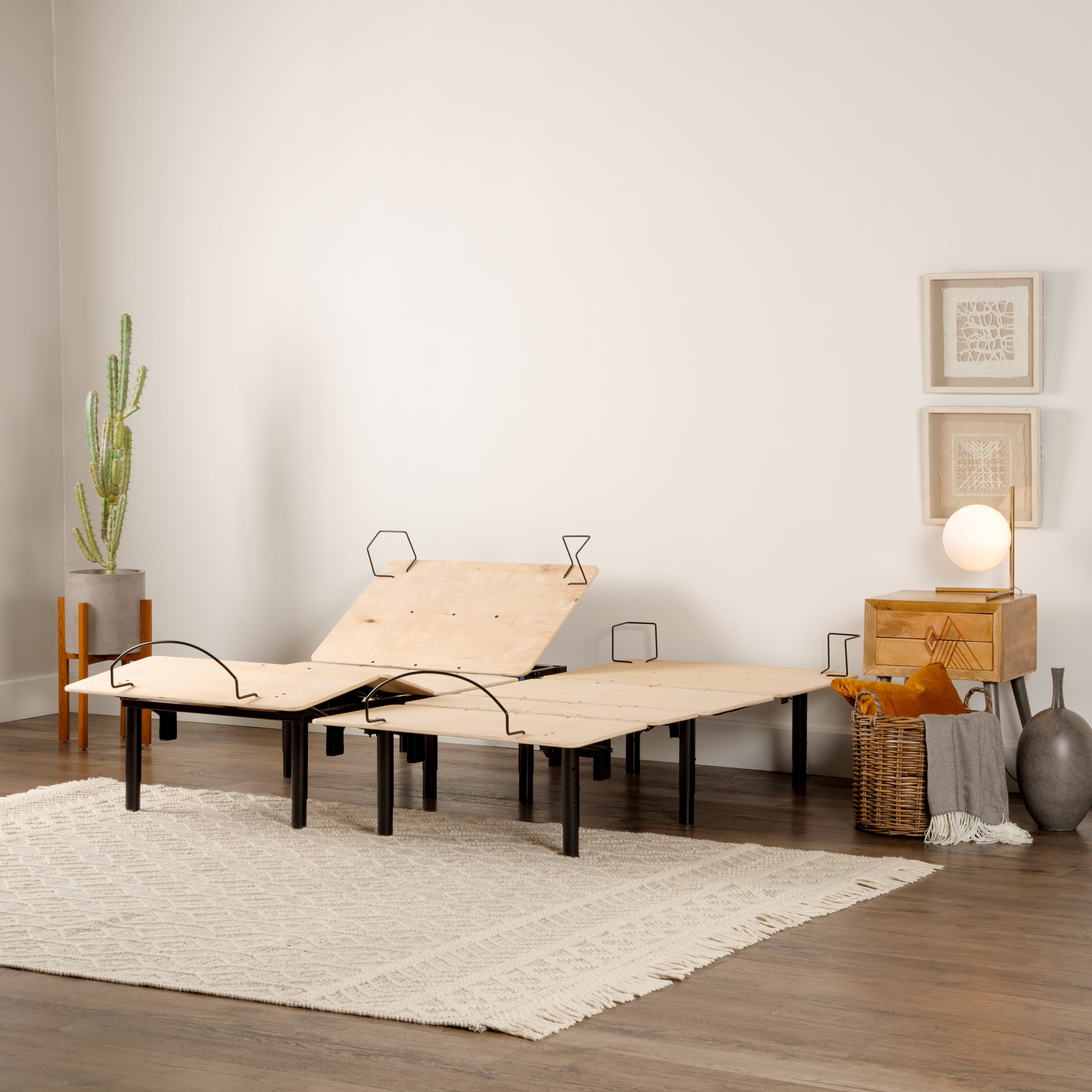 BASX eAL Adjustable Bed Base, Compact Design, Easy to Maneuver and