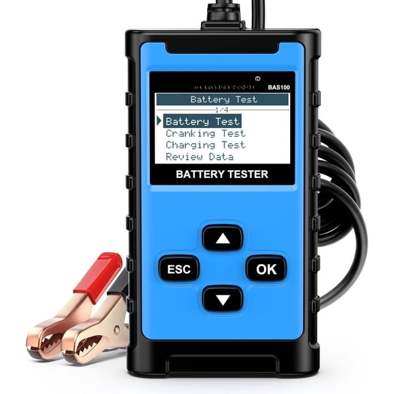 BAS100   Tester 12V 24V, Accurate Automotive Load Meter Alternator Analyzer 100-2000 CCA Load Tester,  & Cold Cranking Test for    Boat and