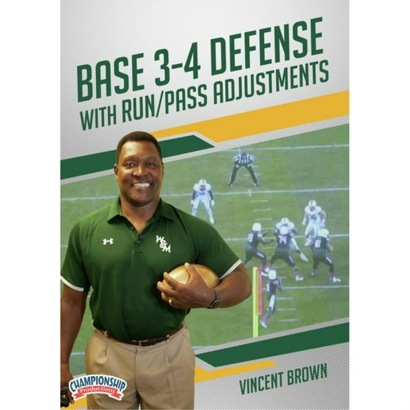 BASE 3-4 DEFENSE WITH RUN/PASS ADJUSTMENTS (BROWN)