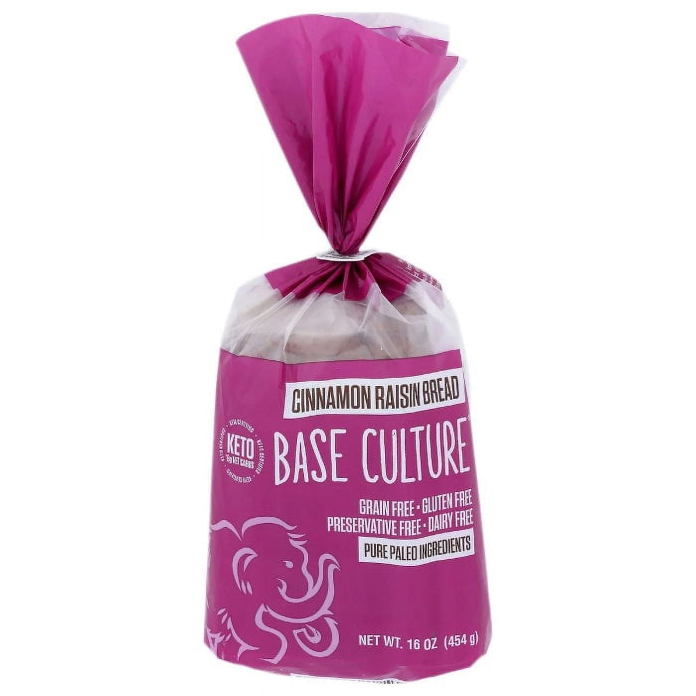 BASE CULTURE BREAD LOAVE CINAMON RAIS 16 OZ Pack of 6