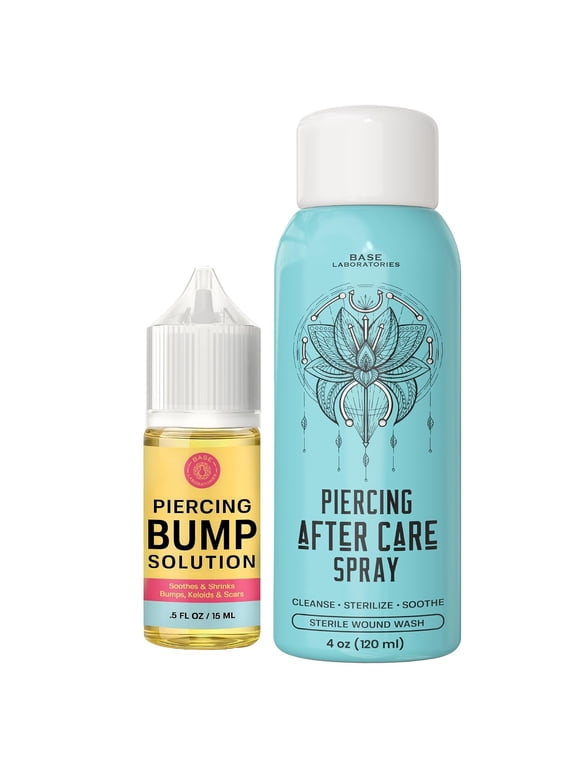 Piercing Aftercare Kit, Saline Spray & Bump Solution
