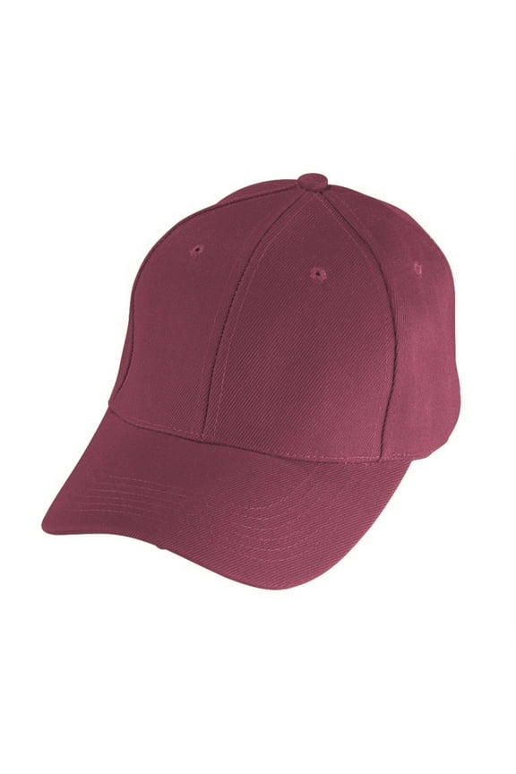 BASEBALL CAP-ADULT-WOOL-MAROON