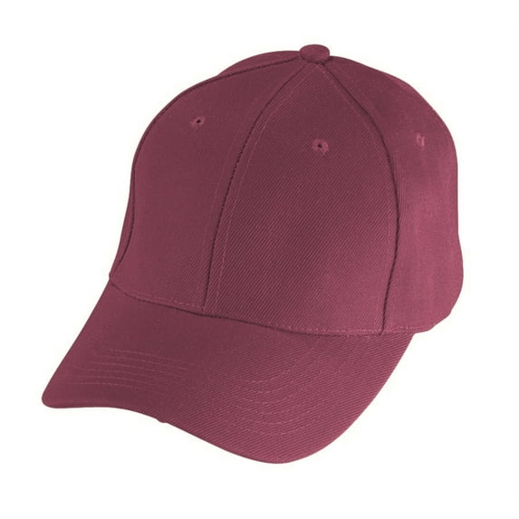 BASEBALL CAP-ADULT-WOOL-MAROON