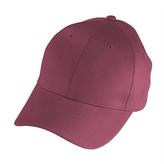 BASEBALL CAP-ADULT-6PANEL-MAROON