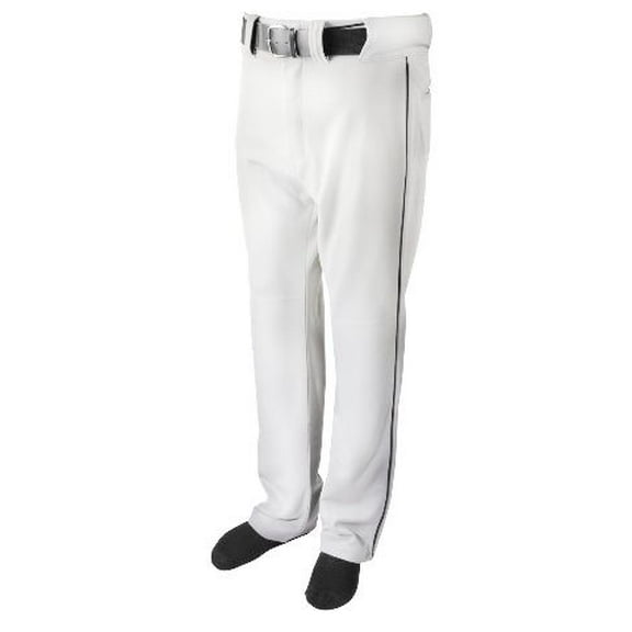 BASEBALL PANT W/ PIPING-WHITE/BLACK-YL