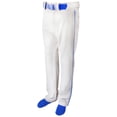 thumbnail image 1 of BASEBALL PANT W/ PIPING-WHITE/ROYAL-A2X, 1 of 1