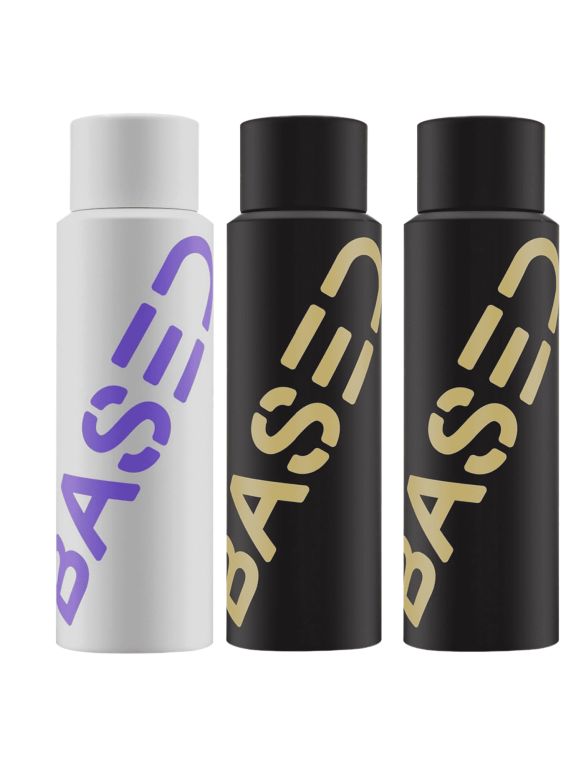 BASED Invigorating Shower Duo: Peppermint Shampoo & Hydrating Conditioner. Sulfate-Free Formula with Coconut Oil for Men. 2 Pack (8.5 fl oz Each) Makeup Organizers, 3Pack