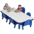 thumbnail image 1 of BASELINE Toddler 60" x 30" Rectangular Table & Chair Set - Solid Royal Blue, 1 of 5