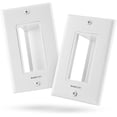 thumbnail image 1 of BASEPORT Recessed Wall Plate Cable Pass Through for In Wall Cable Management, Side Opening, 2 Pack, 1 of 8