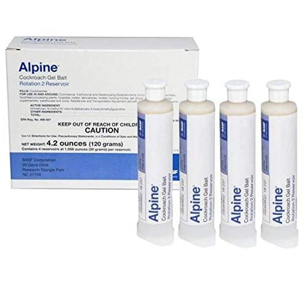BASF 791900 Alpine Rotation 2 Cockroach Gel Bait 1 Box (4x30