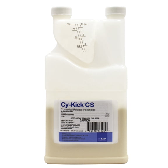 BASF Cy-Kick CS Insecticide, Controlled Release Indoor Outdoor Pest Control for Mosquitos, Flies, Ants, Fleas, 16 Ounces Concentrate Liquid, 4 Pack
