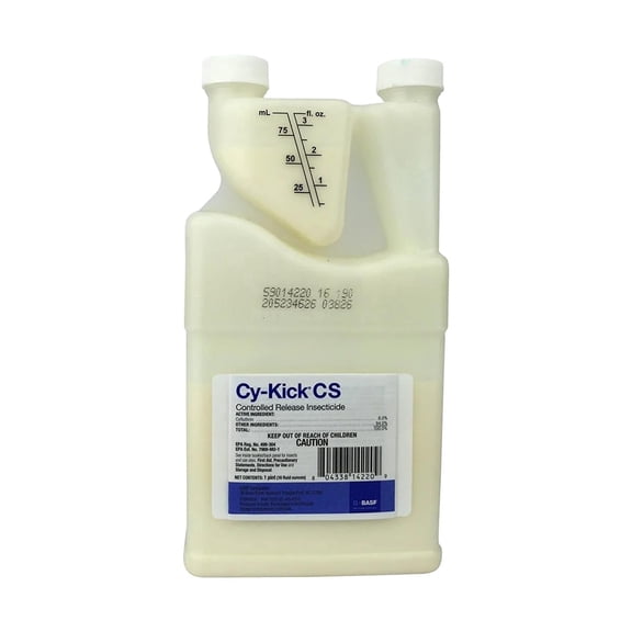 BASF Cy-Kick CS Insecticide, Controlled Release Indoor Outdoor Pest Control for Mosquitos, Flies, Ants, Fleas, 16 Ounces Concentrate Liquid