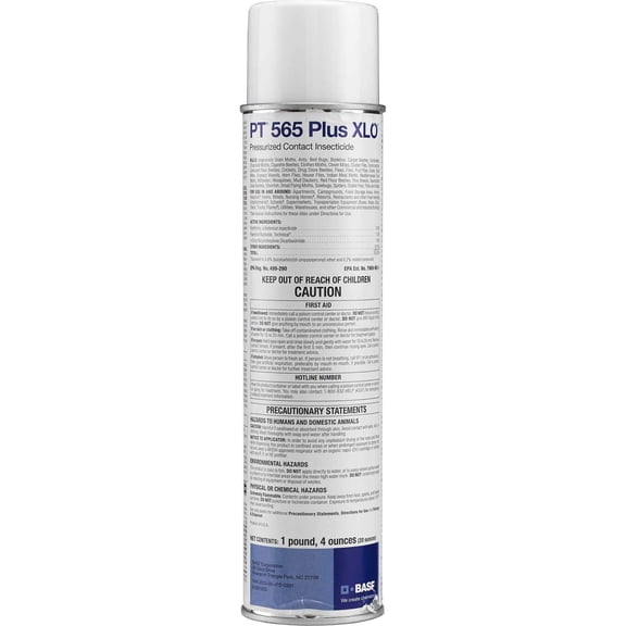 BASF PT 565 Plus XLO Pressurized Contact Insecticide - Pyrethrin Spray for Ants, Cockroaches, Spiders - 12 Can Case