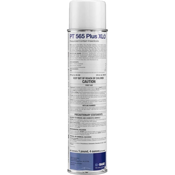 BASF PT 565 Plus XLO Pressurized Contact Insecticide - Pyrethrin Spray for Ants, Cockroaches, Spiders - 12 Can Case