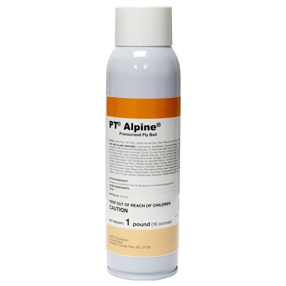 BASF PT Alpine Fly Bait, Fast Acting and Long Lasting Up to 30 Days, Ready to Use Pest Control Spray for House Flies, Fruit Flies, 16 Ounce, Case of 6