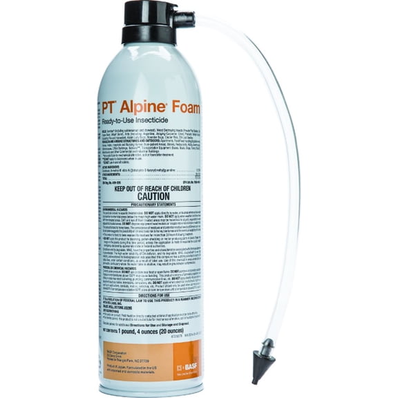 BASF PT Alpine Foam, Ready to Use Insecticide for Ant & Termite Control, Quick Kill Indoors or Outdoors, 20 Ounce