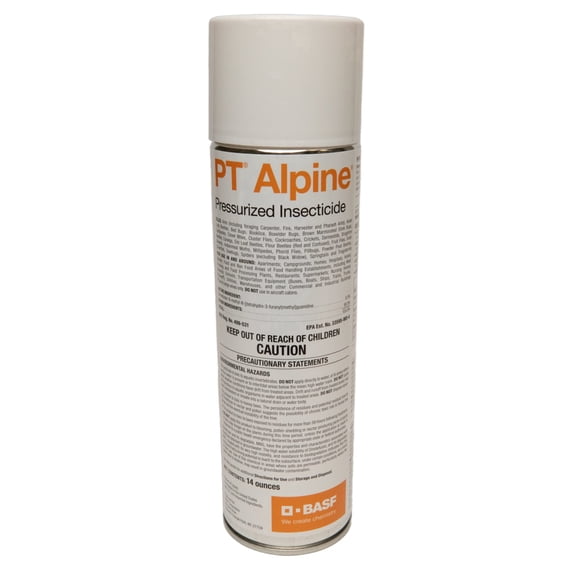 BASF PT Alpine Pressurized Insecticide Spray for Ants, Cockroaches, Bed Bugs, Non-Repellent for Crawling or Flying Insects, Ready to Use, 14 Ounce