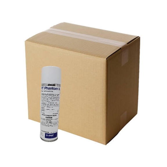 BASF PT Phantom II Pressurized Insecticide Spray, Kills Ants, Cockroach, Bed Bugs & More, Ready to Use, Non-Repellent for Crawling or Flying Insects (Case of 12) 14 oz