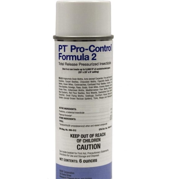 BASF PT Pro-Control Plus Total Release Formula 2 Insect Fogger, Fast Acting Bug Killer for Crawling & Flying Pest Control, 6 oz